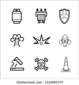 Firefighter and Fire department icon set.