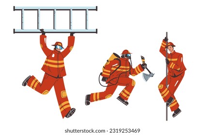 Feuerwehrfeuerwehrmann-Sicherheitszeichen einzeln auf Feuerwehrleute. Vektorgrafik-Design-Grafik
