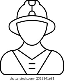 firefighter fireman fire conflagration emergency Outline
