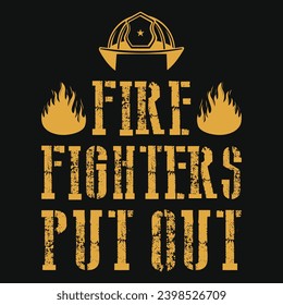 Diseño de camisetas gráficas para bomberos o bomberos o bomberos