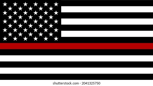 Firefighter flag image. Clipart image