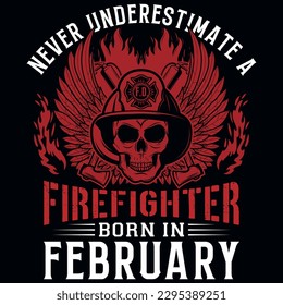 Firefighter graphics tshirt design vector design 