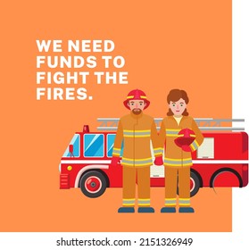 Firefighter Group Cartoon Graphic Vector Illustration, Text. Top View, Perfect For Background, Fire Company, Social Media And Commemorate International Firefighter Day