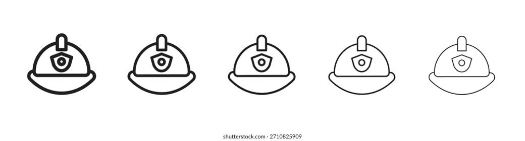 Firefighter hat icon design, logo, app, UI. Vector illustration, EPS