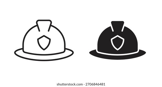 Firefighter hat icon symbol for logo, web, app designs.