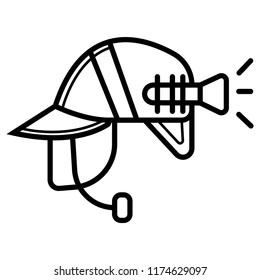 firefighter helmet icon
