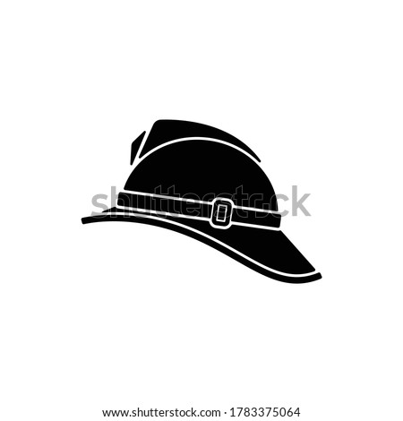 Firefighter helmet icon isolated on white background Stock foto © 