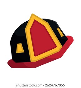 Firefighter helmet icon. Vector illustration