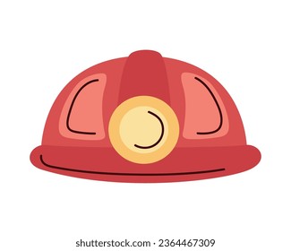 firefighter helmet illustration vector isolated