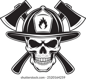 Firefighter helmet silhouette vector file