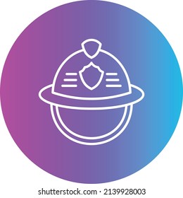 Firefighter Helmet vector icon. Can be used for printing, mobile and web applications.