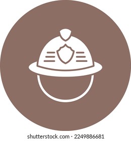 Firefighter Helmet vector icon. Can be used for printing, mobile and web applications.