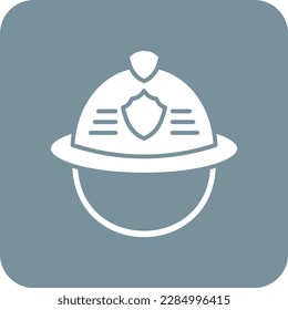 Firefighter Helmet vector icon. Can be used for printing, mobile and web applications.