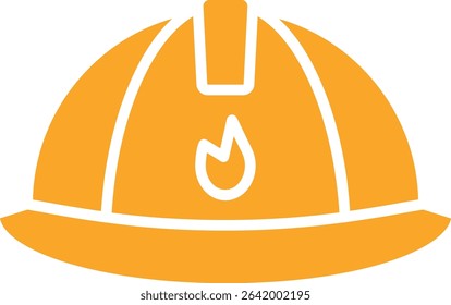Firefighter Helmet vector icon. Can be used for printing, mobile and web applications.