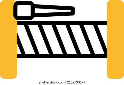 Firefighter hose pipe reel, illustration, vector on a white background.