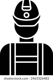 Firefighter Icon Design For Personal And Commercial Use.