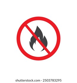 Plantilla de diseño plano de icono de bombero