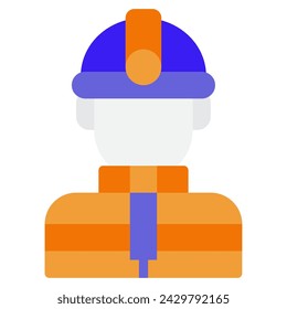 Firefighter icon illustration for web, app, infographic, etc
