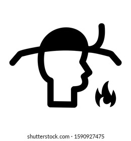firefighter icon isolated sign symbol vector illustration - high quality black style vector icons
