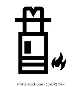 firefighter icon isolated sign symbol vector illustration - high quality black style vector icons
