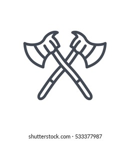 firefighter icon line axe