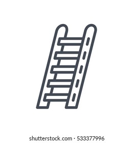 firefighter icon line ladder