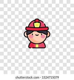firefighter icon sign and symbol. firefighter color icon for website design and mobile app development. Simple Element from firefighter collection for mobile concept and web apps icon.