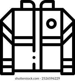 firefighter icon. Thin Linear Style Design Isolated On White Background