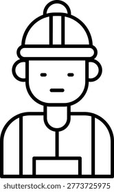 Firefighter Icon Vector Element line icon design vector icons
