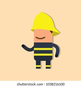 Firefighter icon, vector illustration design. Firefighting collection.