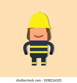 Firefighter icon, vector illustration design. Firefighting collection.