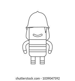 Firefighter icon, vector illustration design. Firefighting collection.