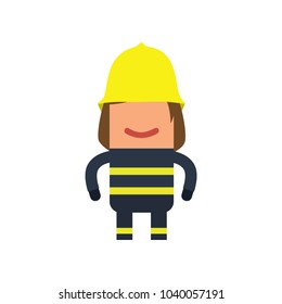 Firefighter icon, vector illustration design. Firefighting collection.