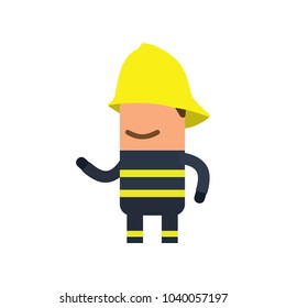 Firefighter icon, vector illustration design. Firefighting collection.