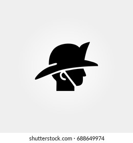 firefighter icon. vector sign symbol on white background