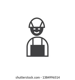 firefighter icon. vector sing symbol