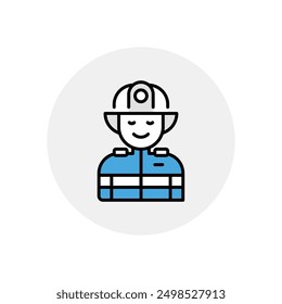 Icono de bombero Vector ilustración de stock