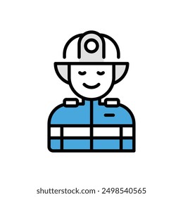 Icono de bombero Vector ilustración de stock
