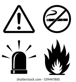 Firefighter icons  vector set