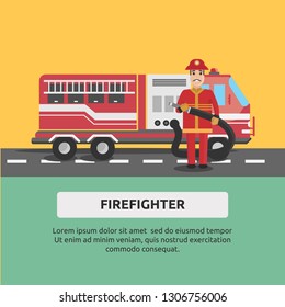 Firefighter - Illustration Design