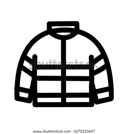 firefighter jacket icon or logo isolated sign symbol vector illustration - high quality black style vector icons