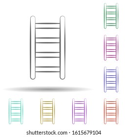 Firefighter, ladder in multi color style icon. Simple thin line, outline vector of firefighter icons for ui and ux, website or mobile application