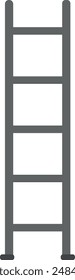 Firefighter ladder vector. Fireman tools illustration.