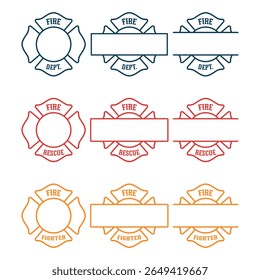 Firefighter Maltese Cross Emblem Collection