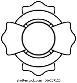 Firefighter Maltese Cross Illustration