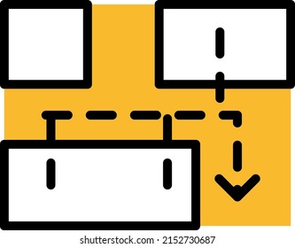 Firefighter map, illustration, vector on a white background.