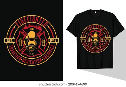 Firefighter, motivational, inspirational T-shirt Design