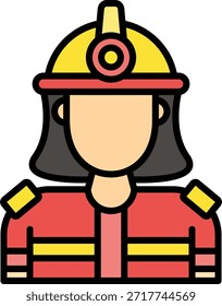 Vetor de design de ícone criativo novo Firefighter