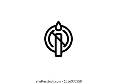 Icono de contorno del bombero - Vela