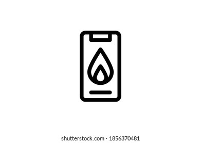 Icono de contorno del bombero - Aplicación contra incendios